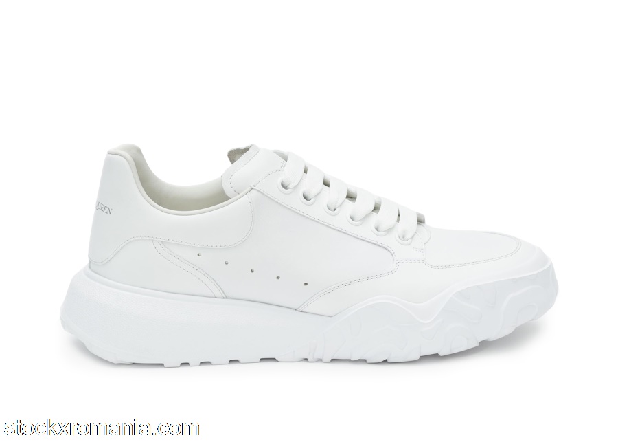 Alexander McQueen Court Trainers White Leather634619WIA989000