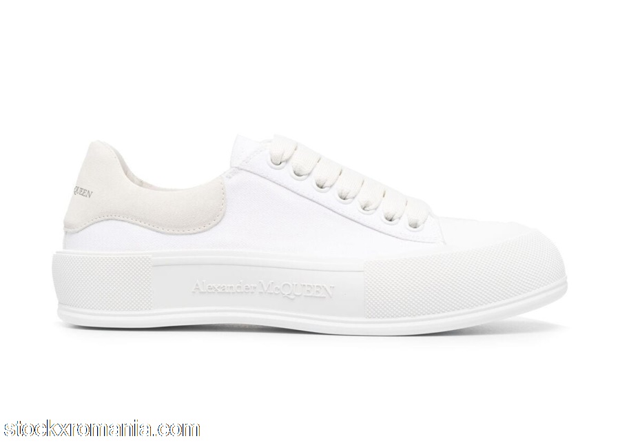 Alexander McQueen Deck Skate Plimsoll Lace-Up White (W)654593W4MV79000
