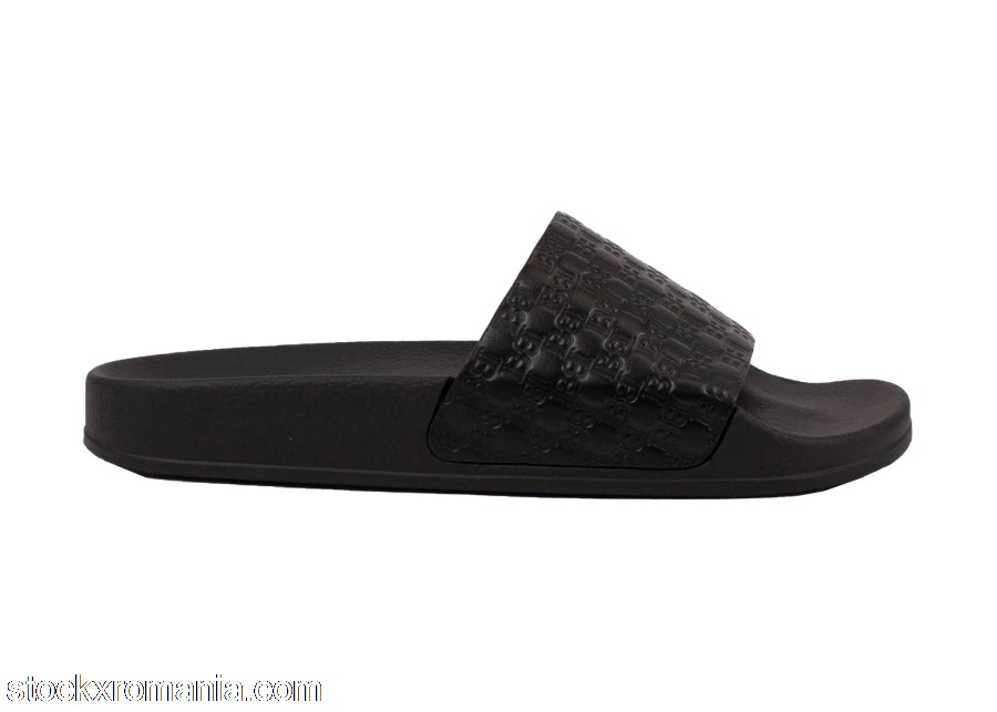 Balmain Calypso Embossed Slide BlackSN3C169LSMB BLK