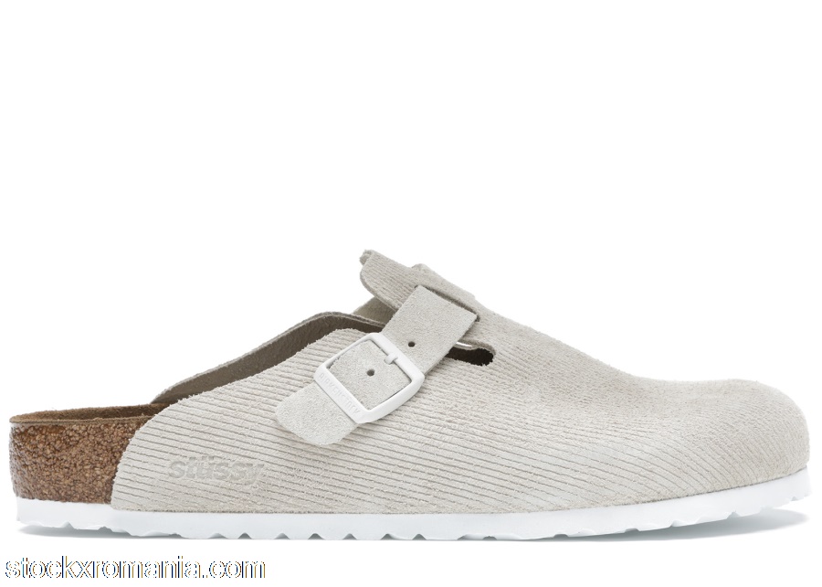 Birkenstock Boston Clogs Stussy Bone1019742