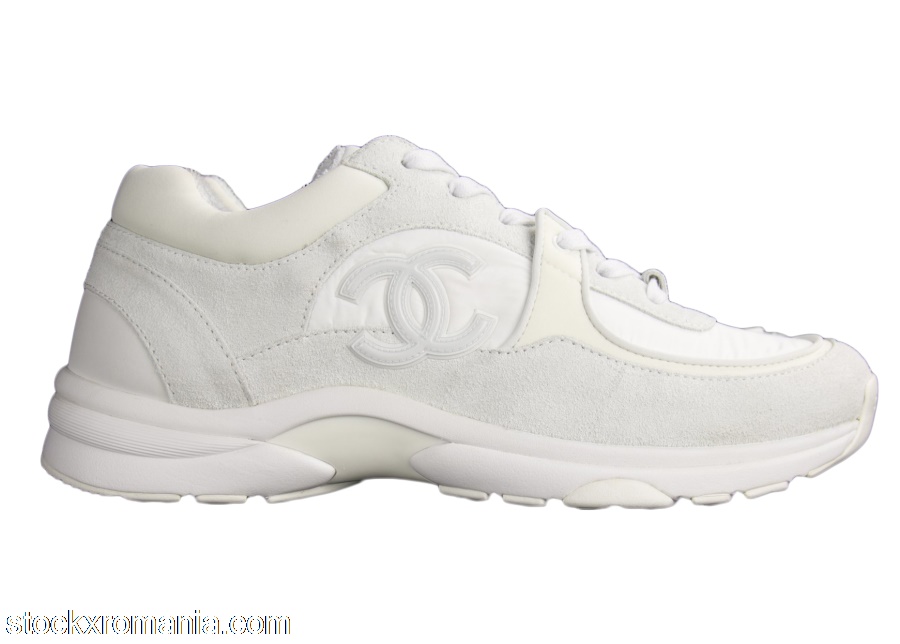 Chanel CC White SuedeG33745 Y52846 0G975