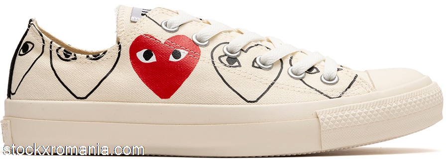 Converse Chuck Taylor All-Star 70 Ox Comme des Garcons Play All-Over Natural