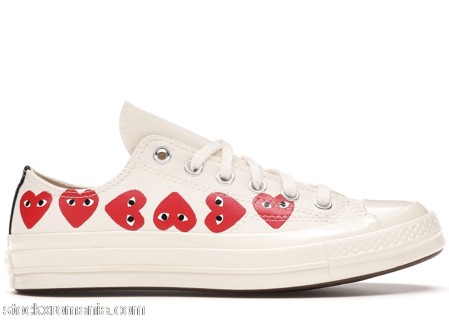 Converse Chuck Taylor All-Star 70 Ox Comme des Garcons Play Multi-Heart White162975C