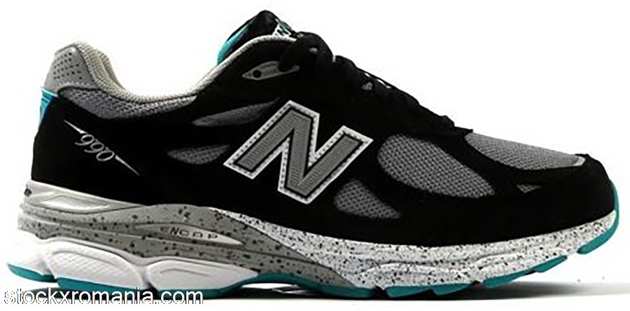 New Balance 990v3 Black Grey TealM990OB3
