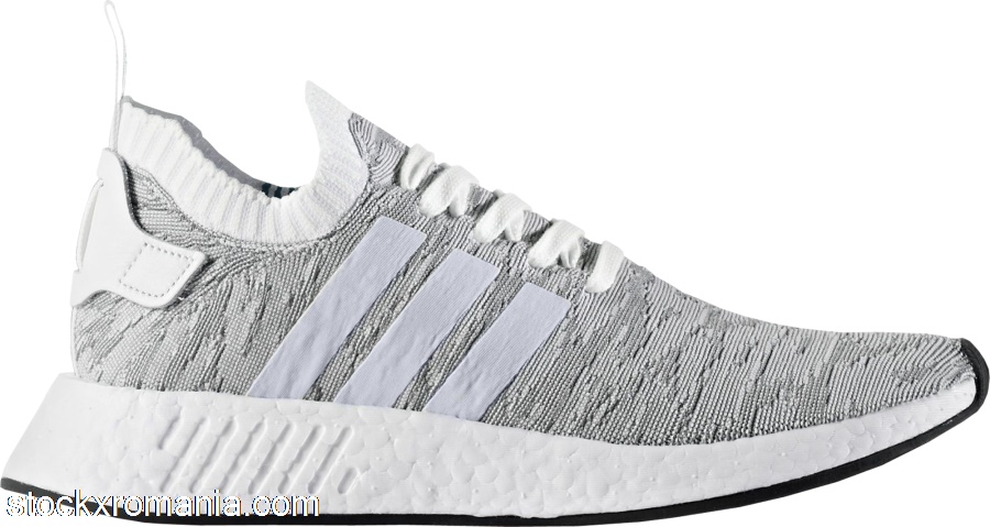 adidas NMD R2 Primeknit White BlackBY9410